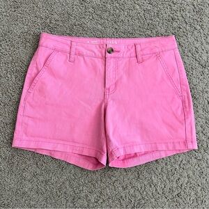 a.n.a Mid-Rise Midi Chino Pink Short Womens 4